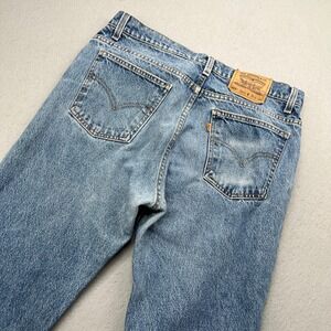 Levi's 505 1995 Orange Tab Vintage 90s Regular Fit Blue Jeans 36x34 Mens